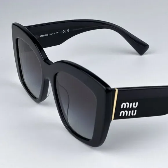 NEW Miu Miu MU04WS 06U5D1 Grey Opal Grey Gradient Women Sunglasses MU 04WS - Picture 8 of 11